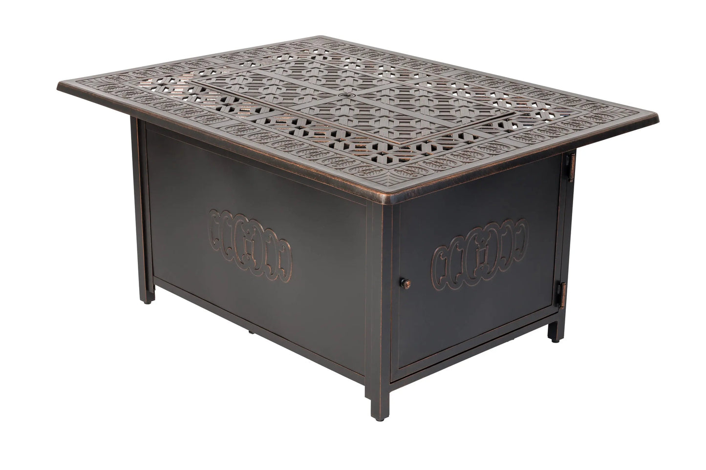 Dynasty Rectangle Aluminum LPG Fire Pit