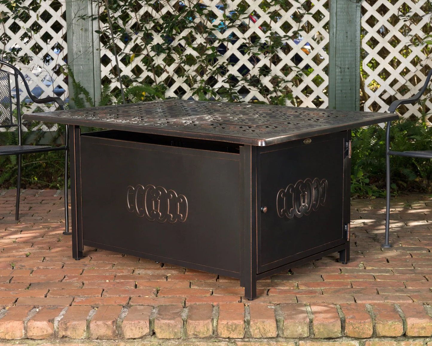 Dynasty Rectangle Aluminum LPG Fire Pit