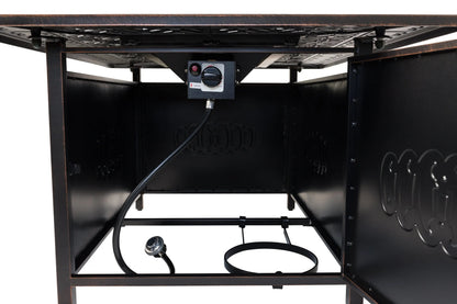 Dynasty Rectangle Aluminum LPG Fire Pit