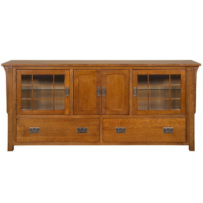 Mission Quarter Sawn Oak 72" TV Stand - Michael's Cherry (MC-A)