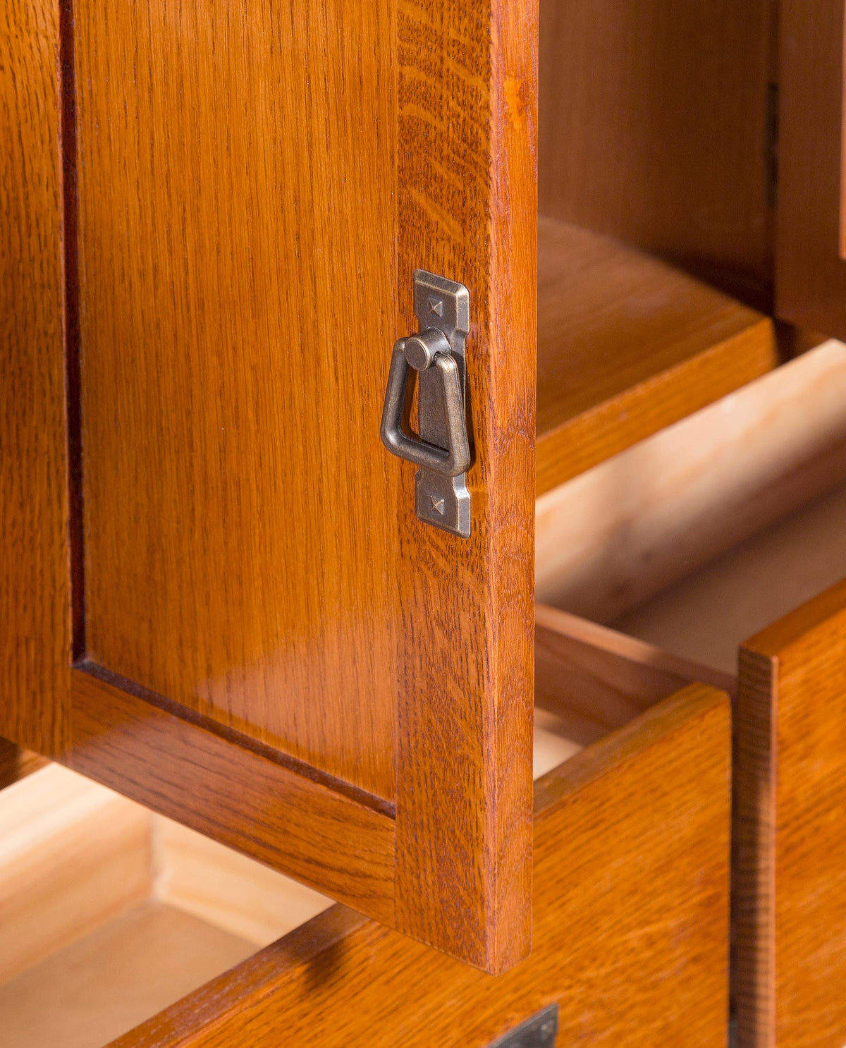 Mission Quarter Sawn Oak 72" TV Stand - Michael's Cherry (MC-A)