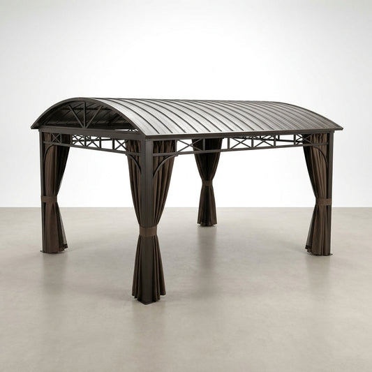 IronHarbor Royale 10x13 Aluminum Hardtop Gazebo — Studio Shot