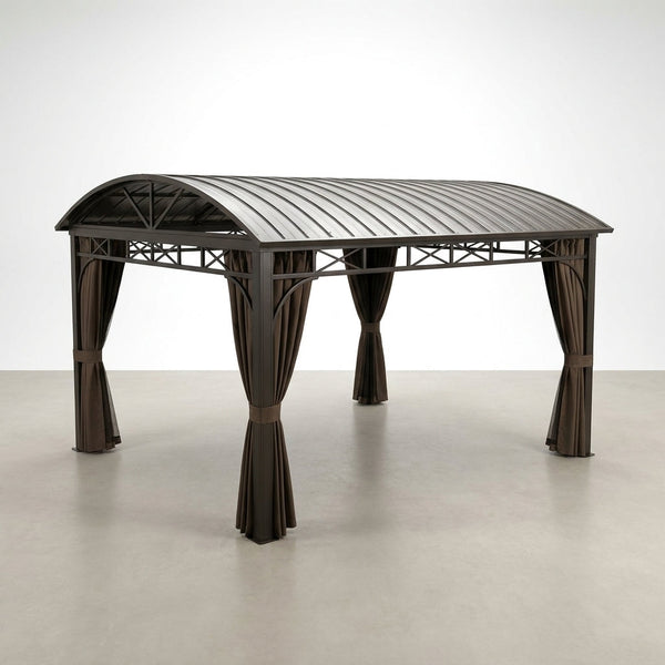 IronHarbor Royale 10x13 Aluminum Hardtop Gazebo — Studio Shot