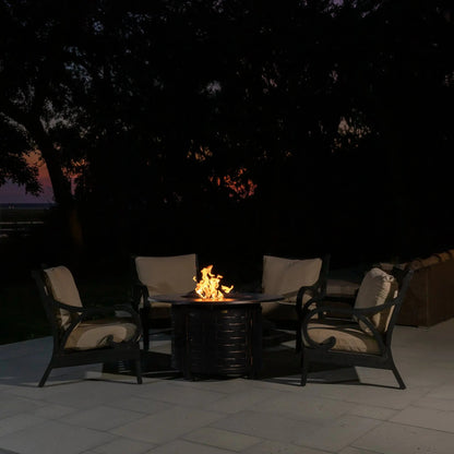 Perissa Woven Aluminum LPG Fire Pit