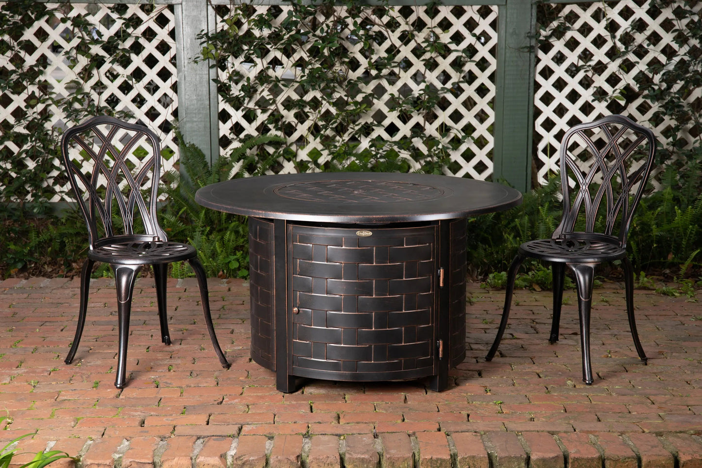 Perissa Woven Aluminum LPG Fire Pit