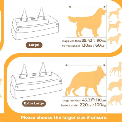 Luxury Faux Leather Pet Travel Bed with Safety Belt Cat Booster Seat Convertible Car Booster Bed for Small Medium Dog Cat Outing