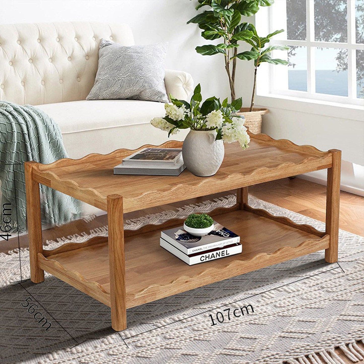 Modern 2 Tier Coffee Table for Living Room Furniture