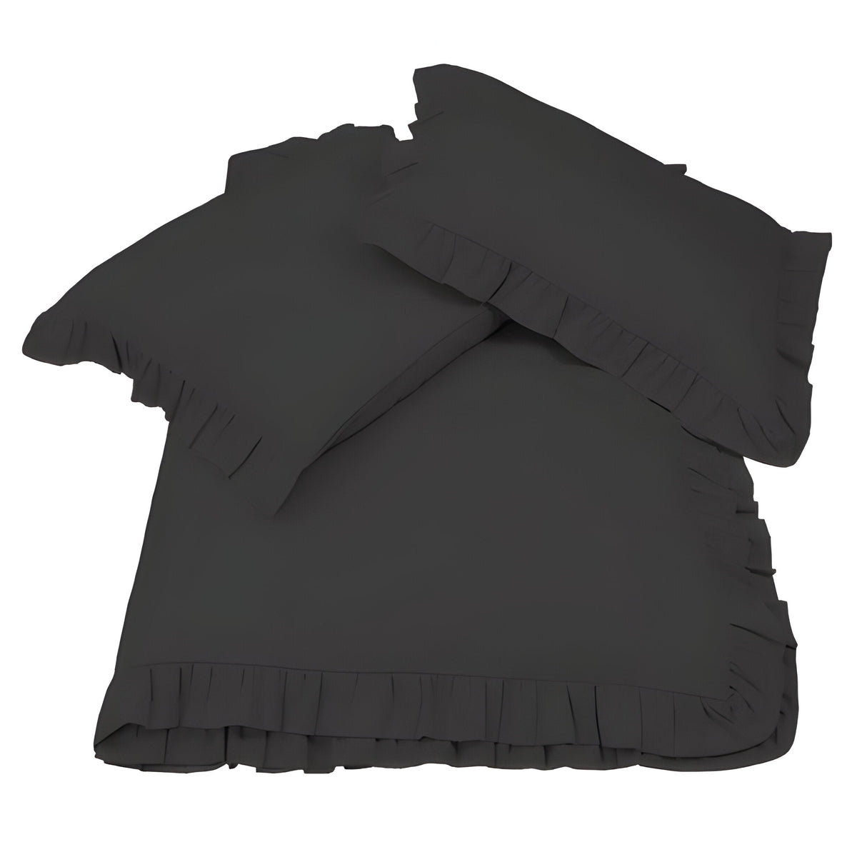 400TC Cotton Sateen Ruffle Duvet Cover Set