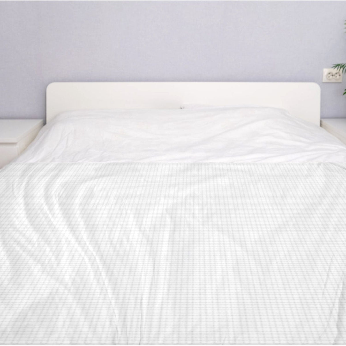 Organic Cotton Grounding Sheet – Queen & King with 15FT Cord for Sleep & Wellness