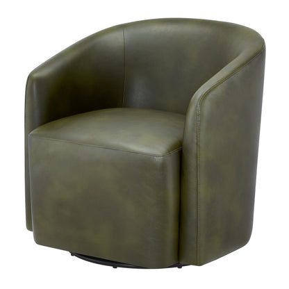 Ardena Modern Swivel Barrel Chair with Pocket Coil Seat - Multiple Colors