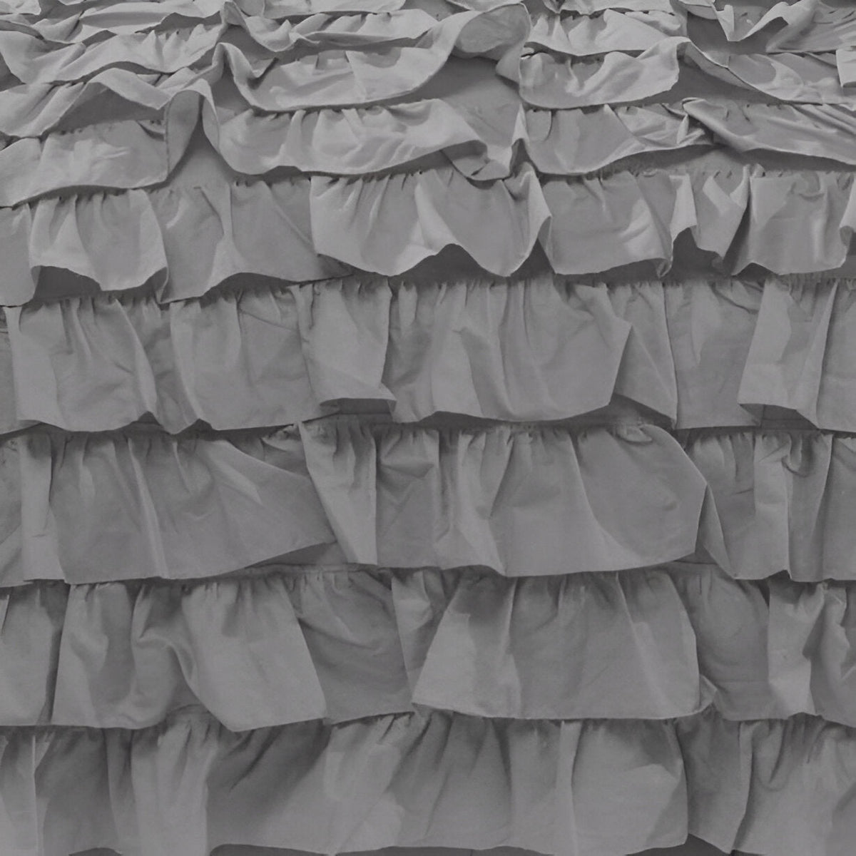 400TC Sateen Solid Cotton Waterfall Ruffle Duvet Cover Set